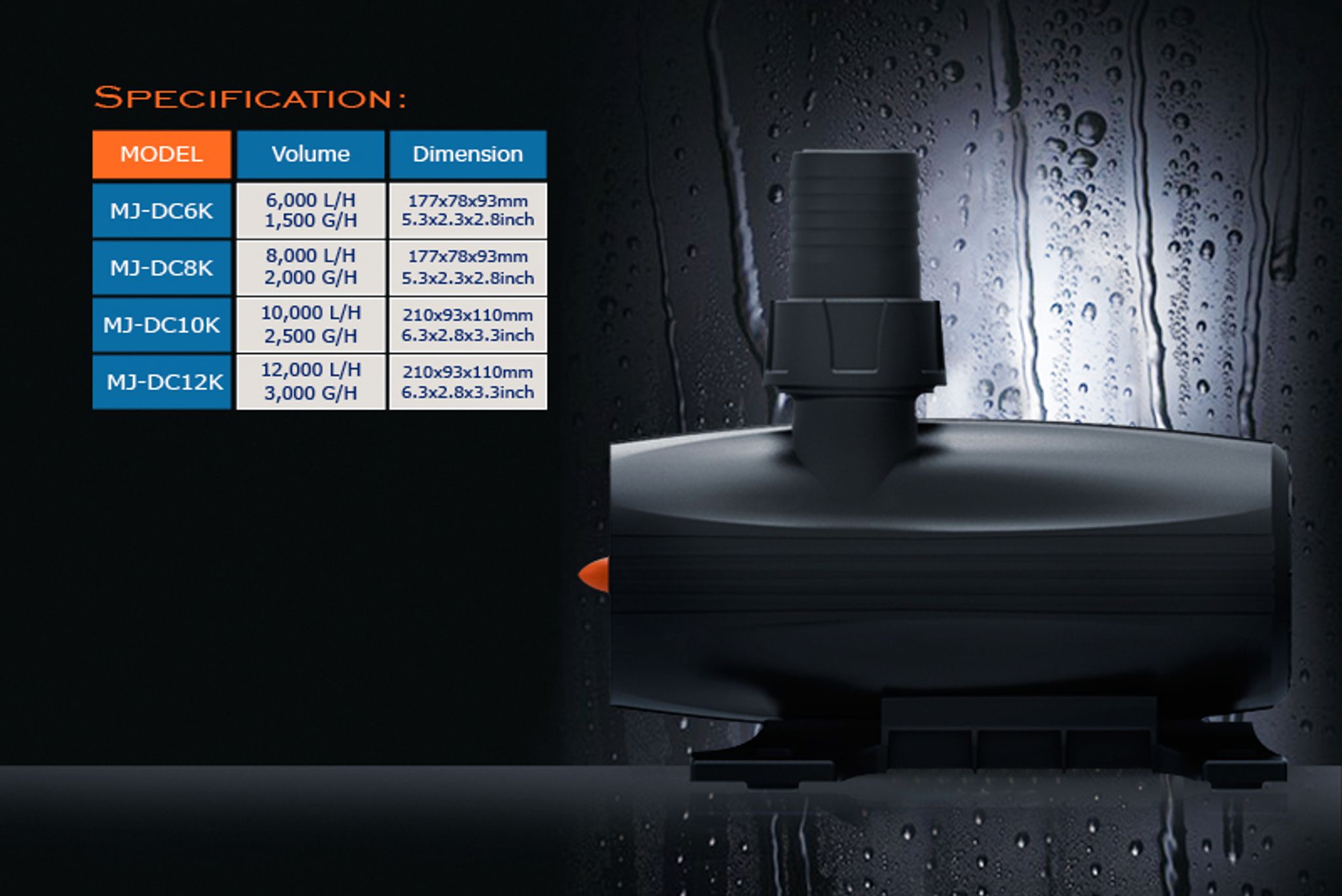Maxspect MJ-DC6K Pump