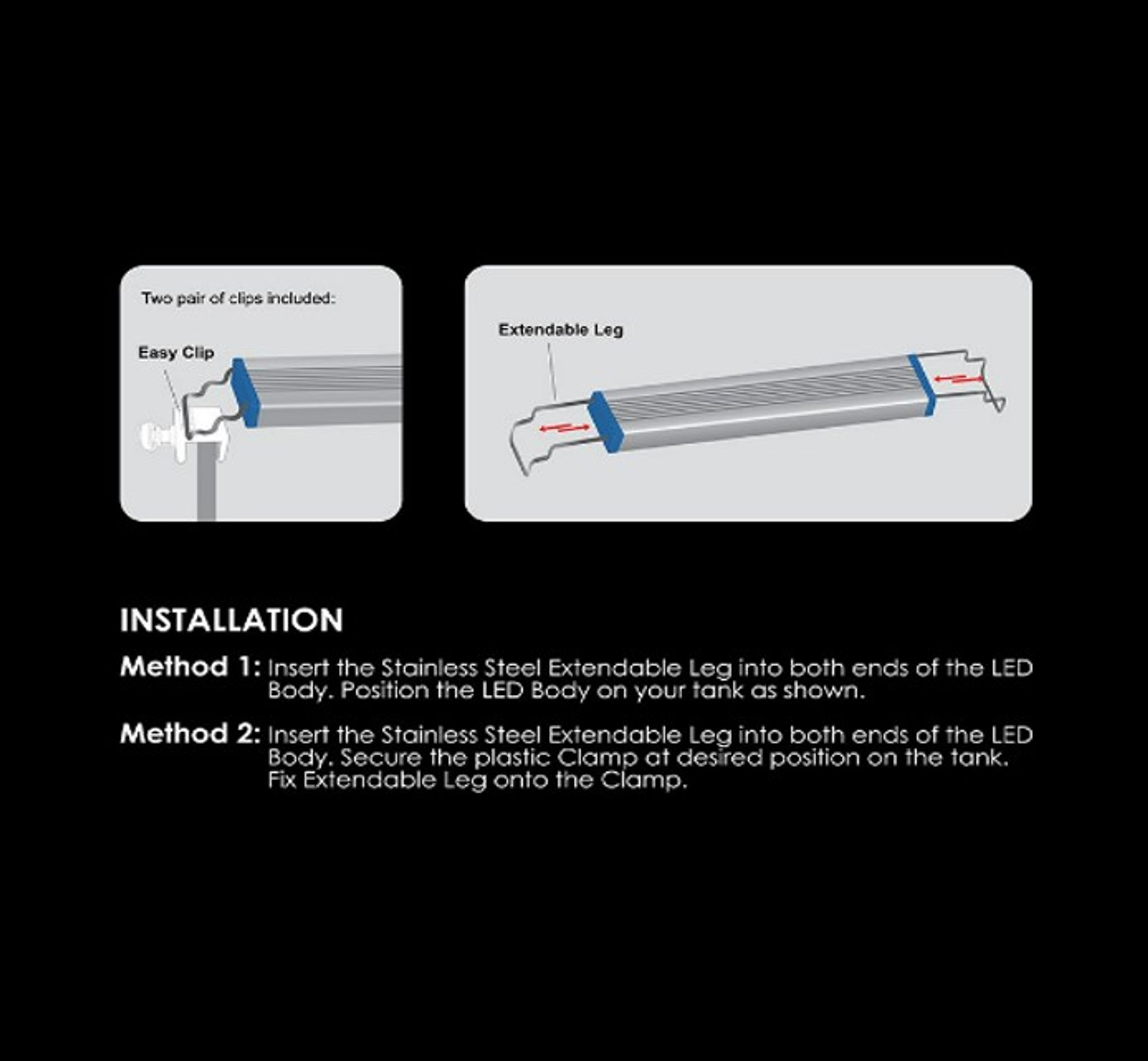 Aquazonic Evo Slim Led White 60cm
