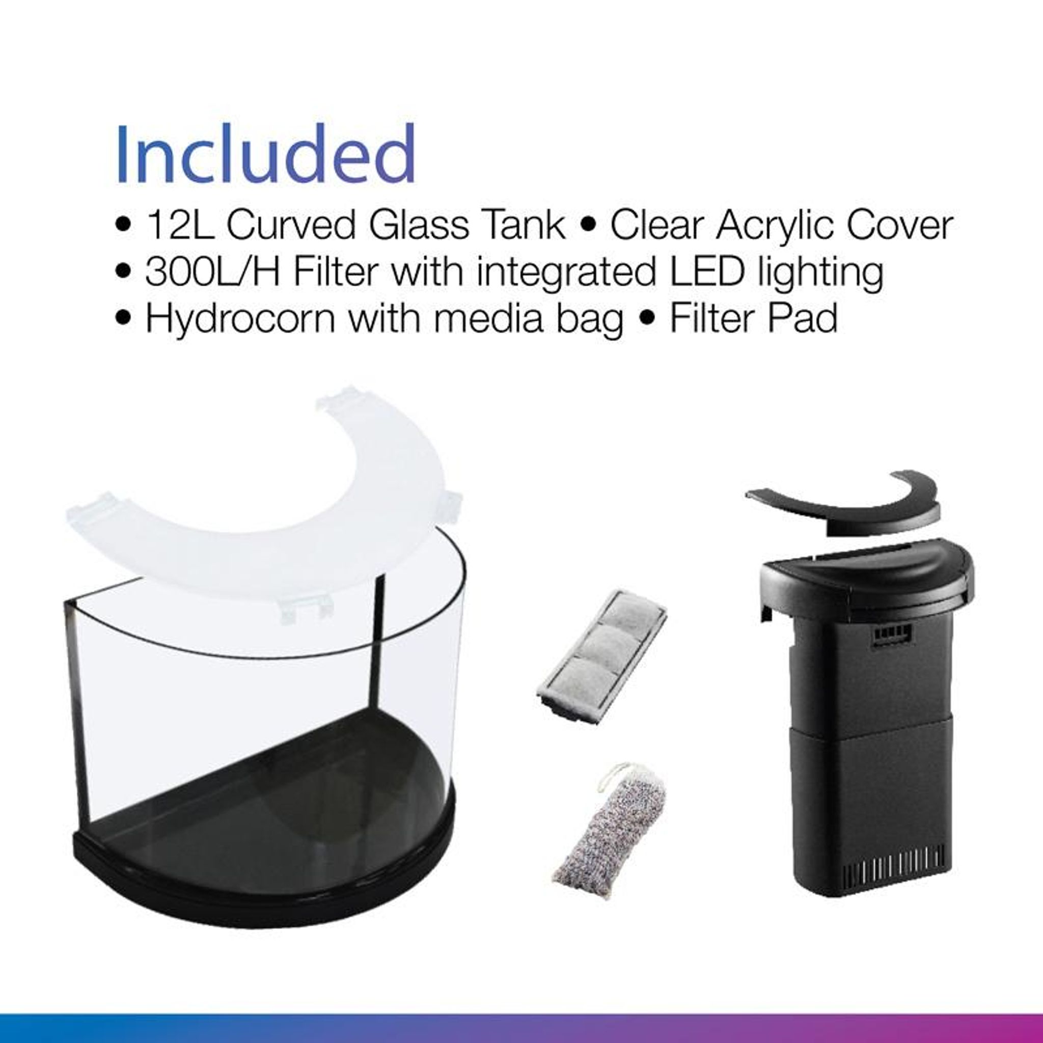 [Aquasyncro] 12L Clearmoon Tabletop Hydroponic Natural Premium