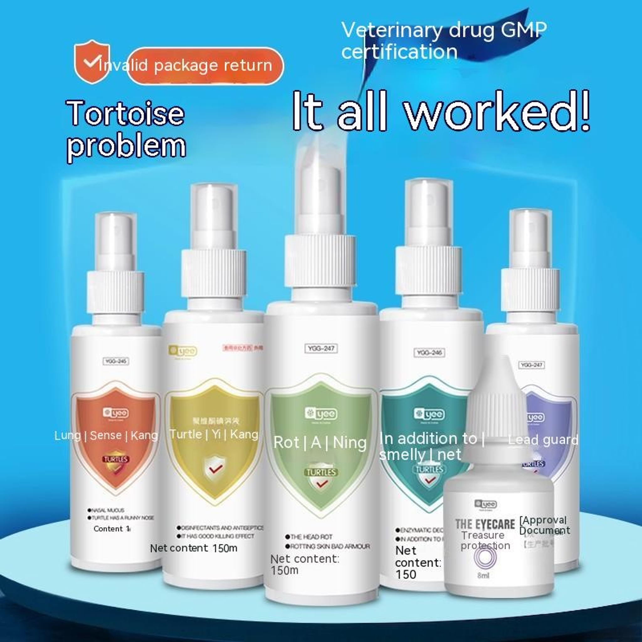 [YEE] Turtle terrapin medication maintenance kit