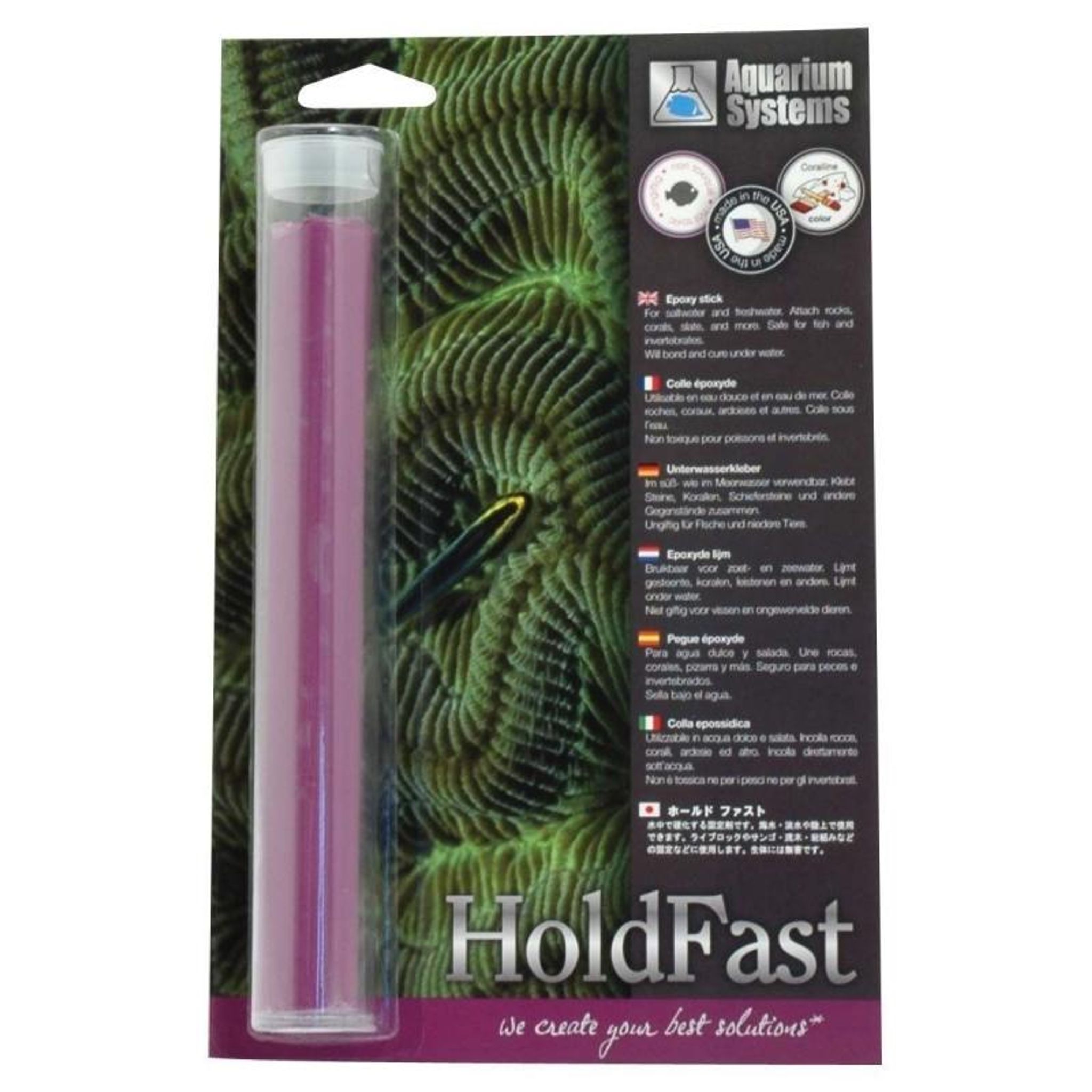 AQUARIUM SYSTEMS HOLD FAST EPOXY STICK FOR AQUARIUM