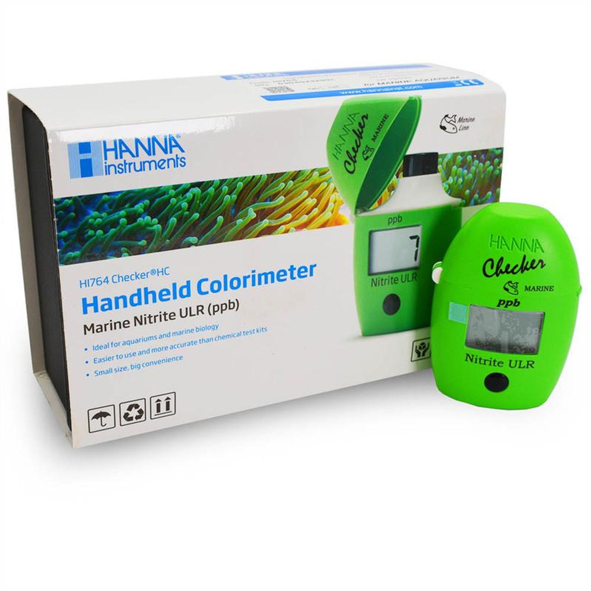 HANNA HANDHELD COLORIMETER MARINE NITRITE ULR HI764