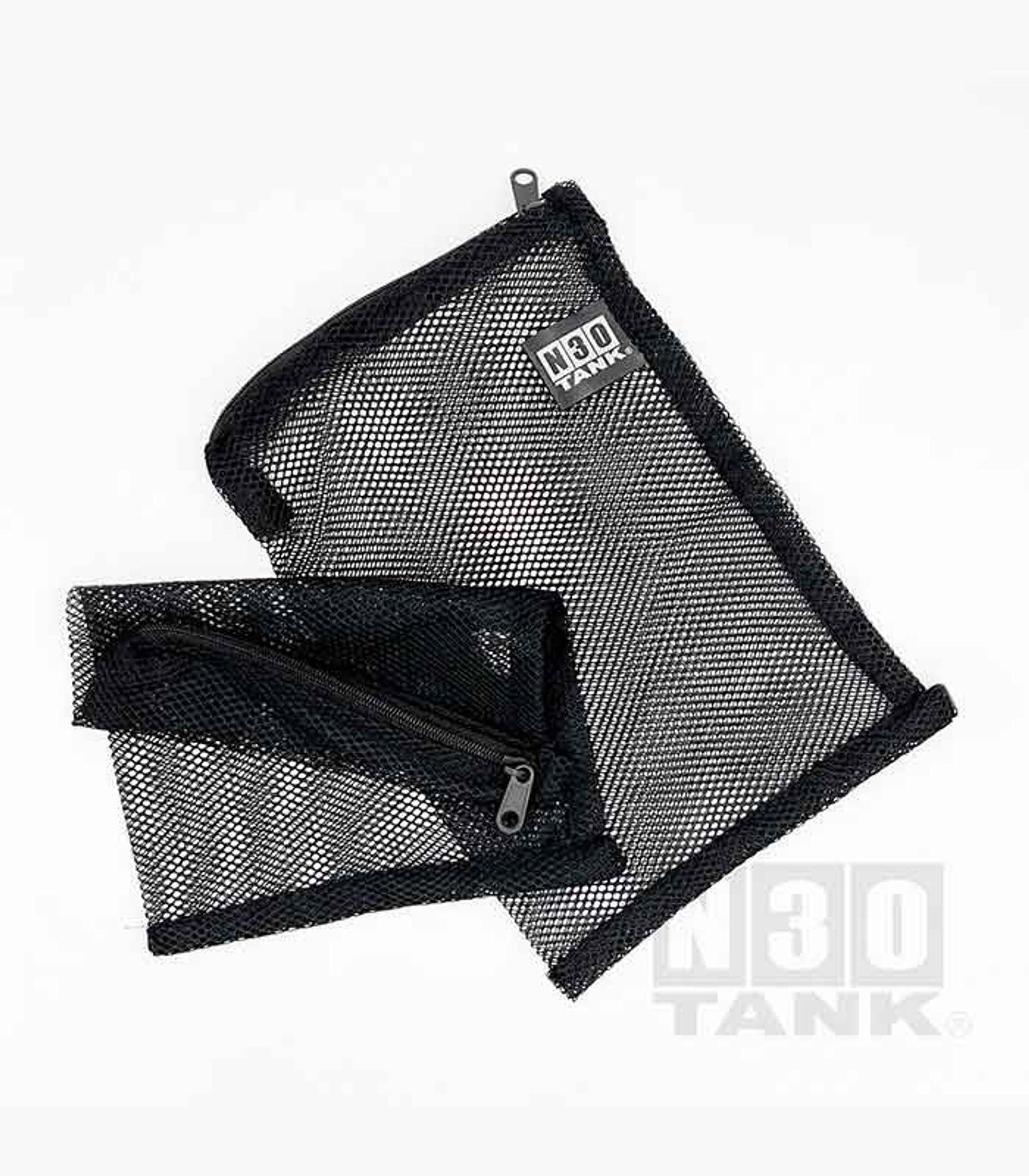 N30 BLACK MESH ZIP BAG SMALL - 2 PCS (N0023)