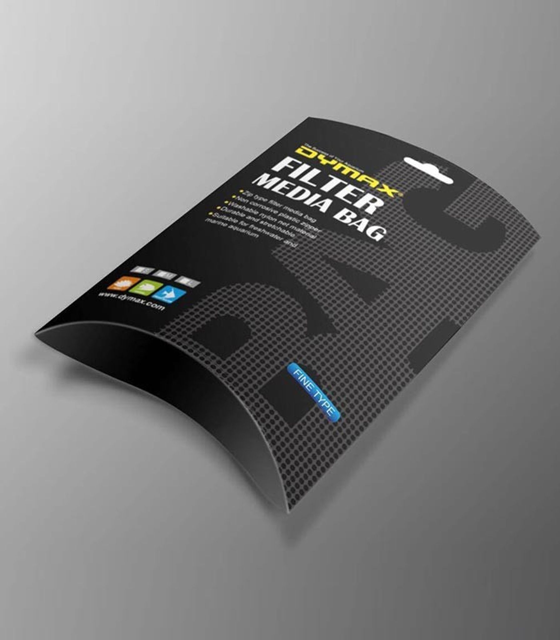 DYMAX FILTER MEDIA ZIP BAG - FINE (18X25CM) MEDIUM