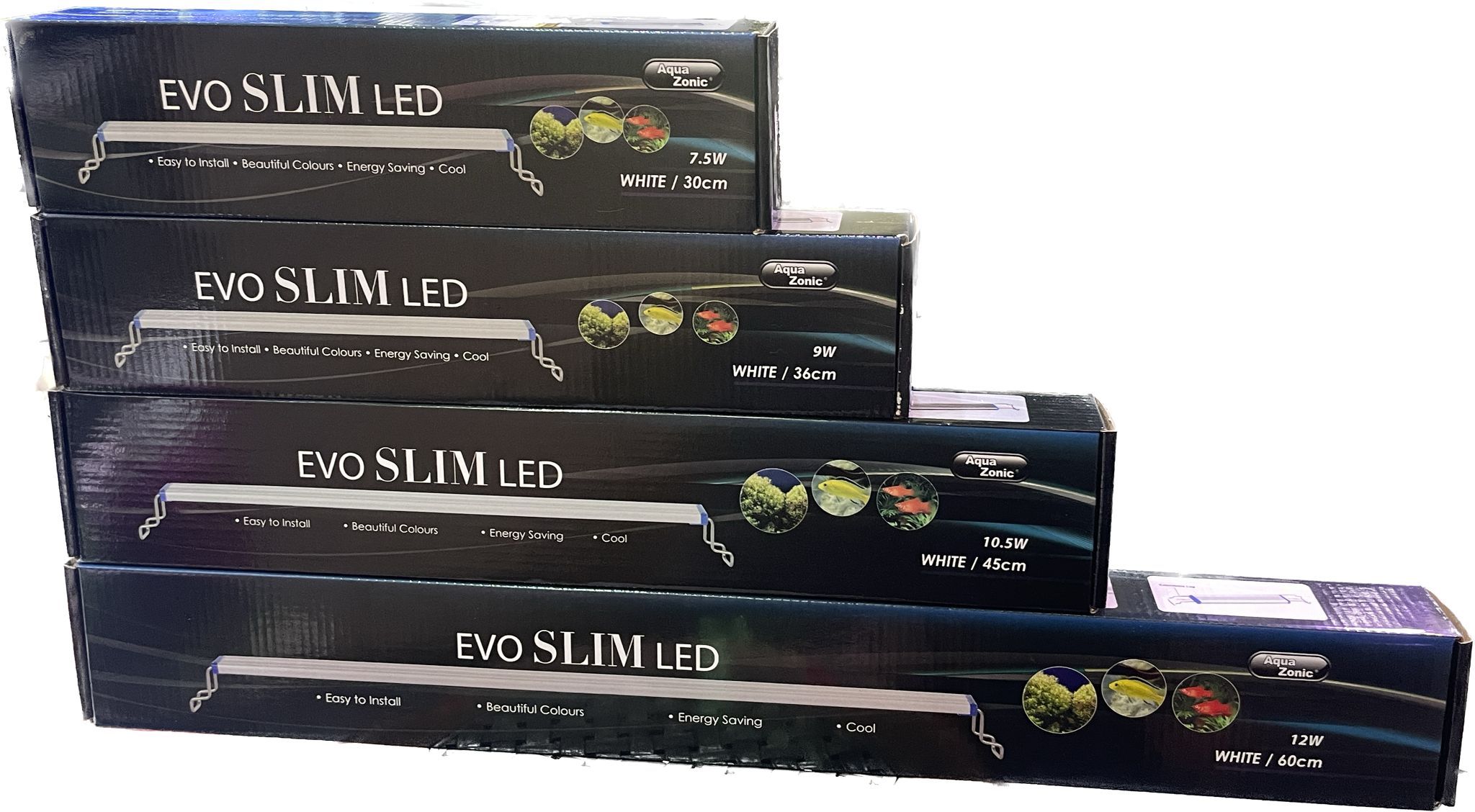 Aquazonic Evo Slim Led White 60cm