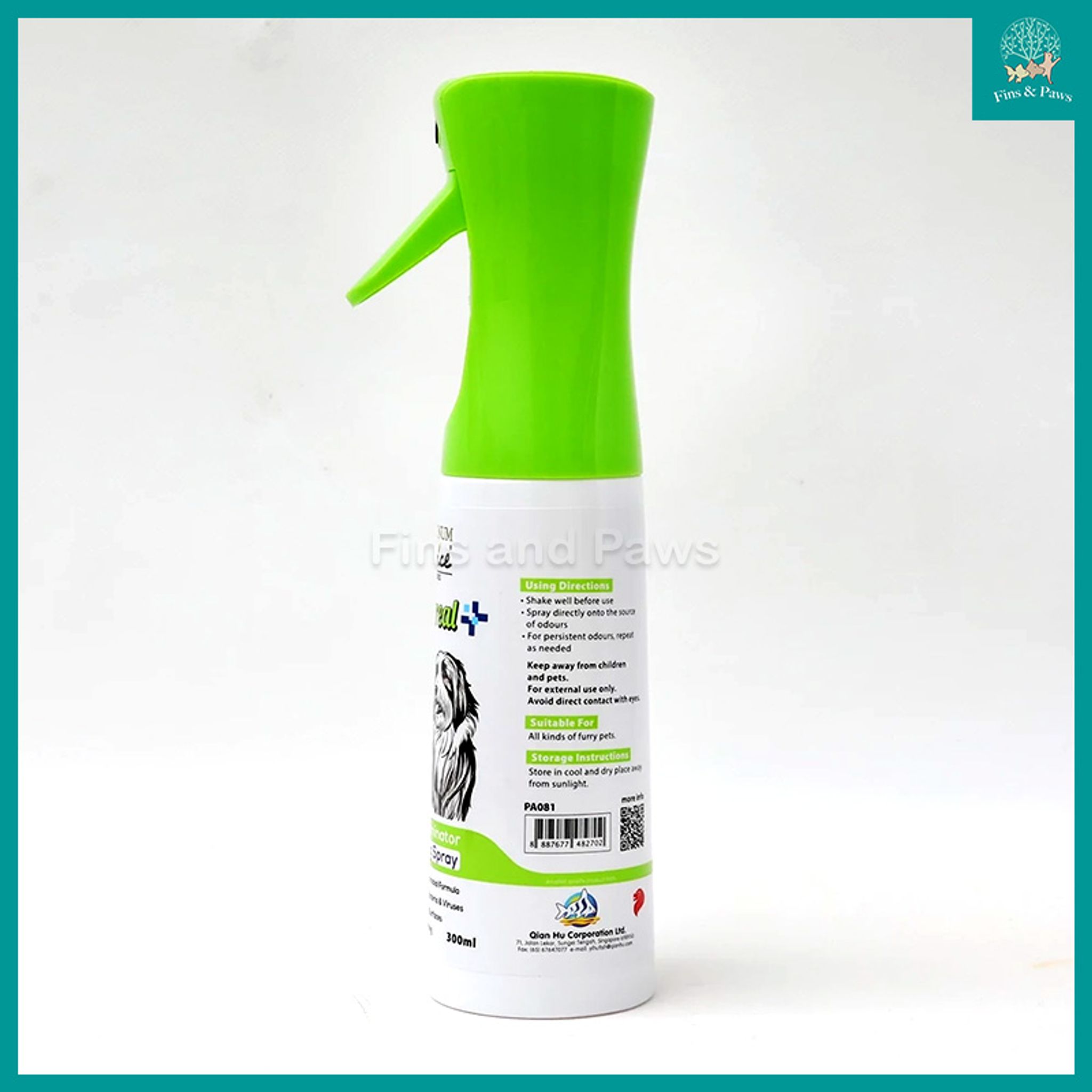 [Platinum Choice] NATUREAL Odour Eliminator and Sanitising Spray 300ml for Dog, Cats and Small Animals