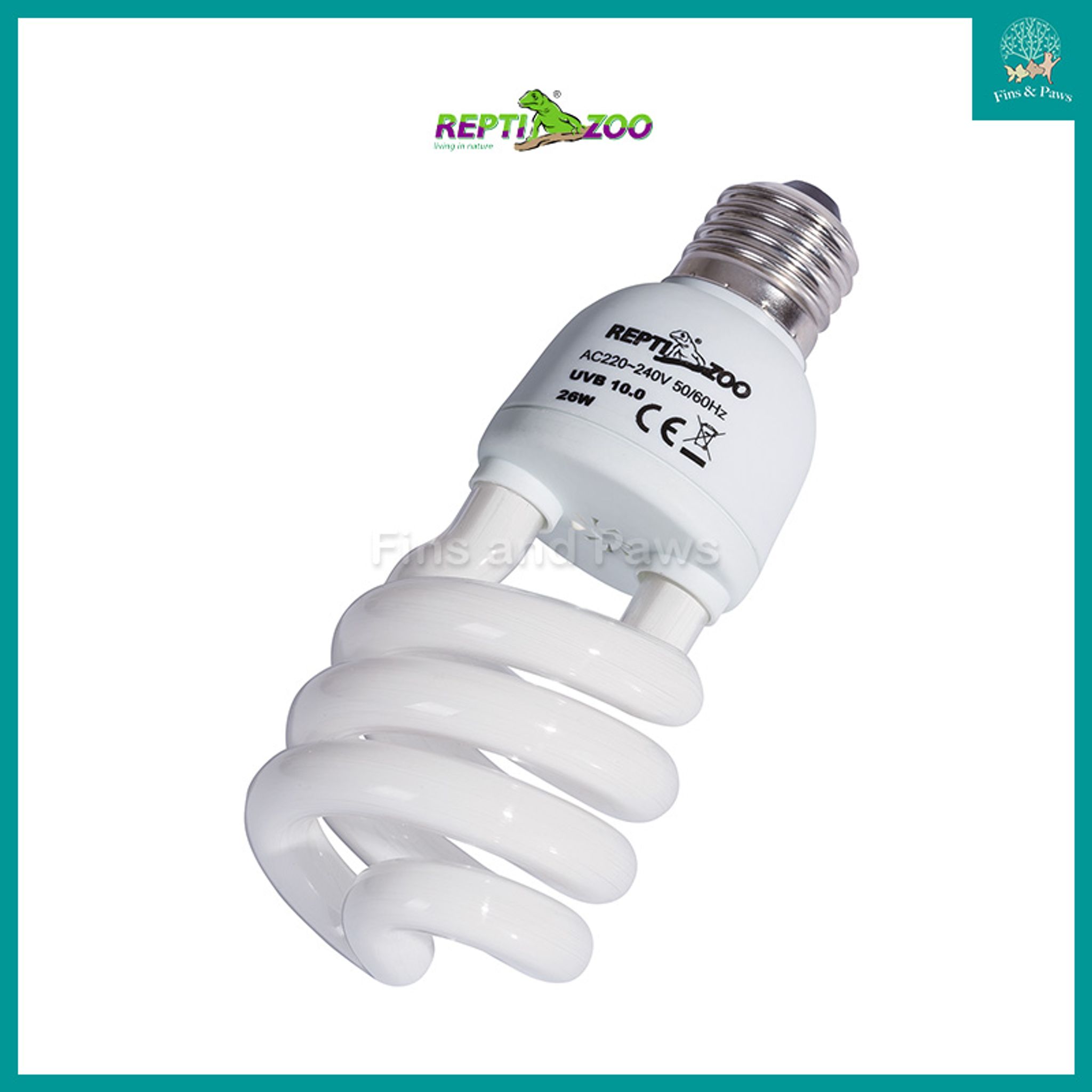 [ReptiZoo] Desert Fluorescent Reptile Lamp UVB 10.0 15w / 26w (CT1015 / CT1026)
