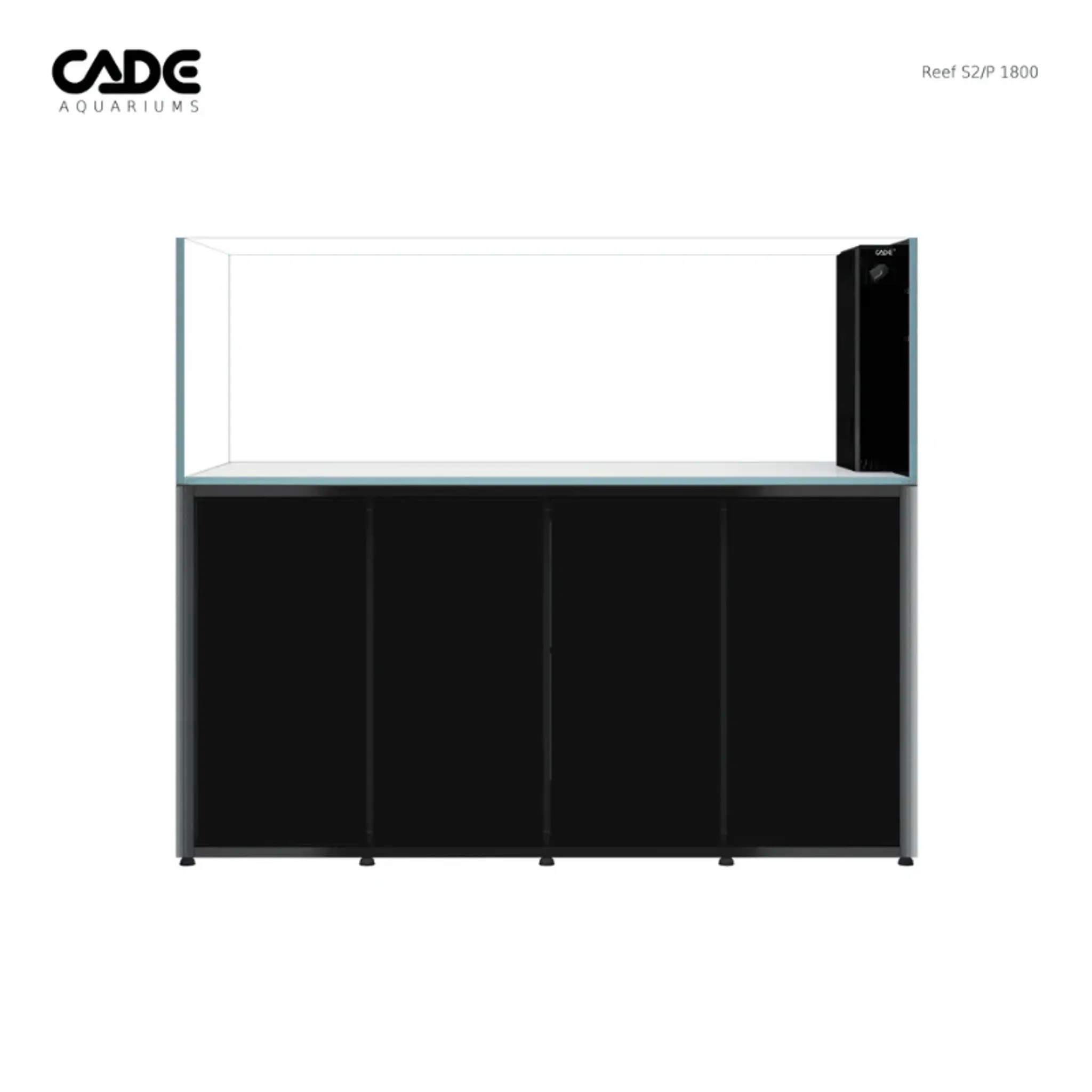 CADE Reef S2 Peninsula 1800 (Black/White) (180x80x60cm)