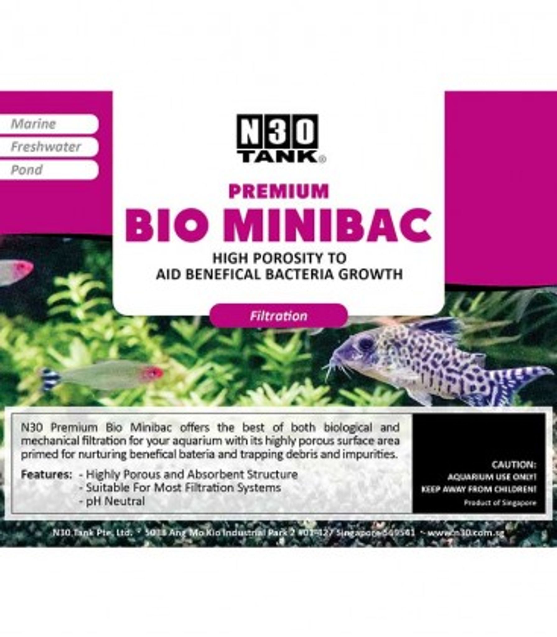 N30 Premium Bio Minibac Filter Media 250g (N0162)