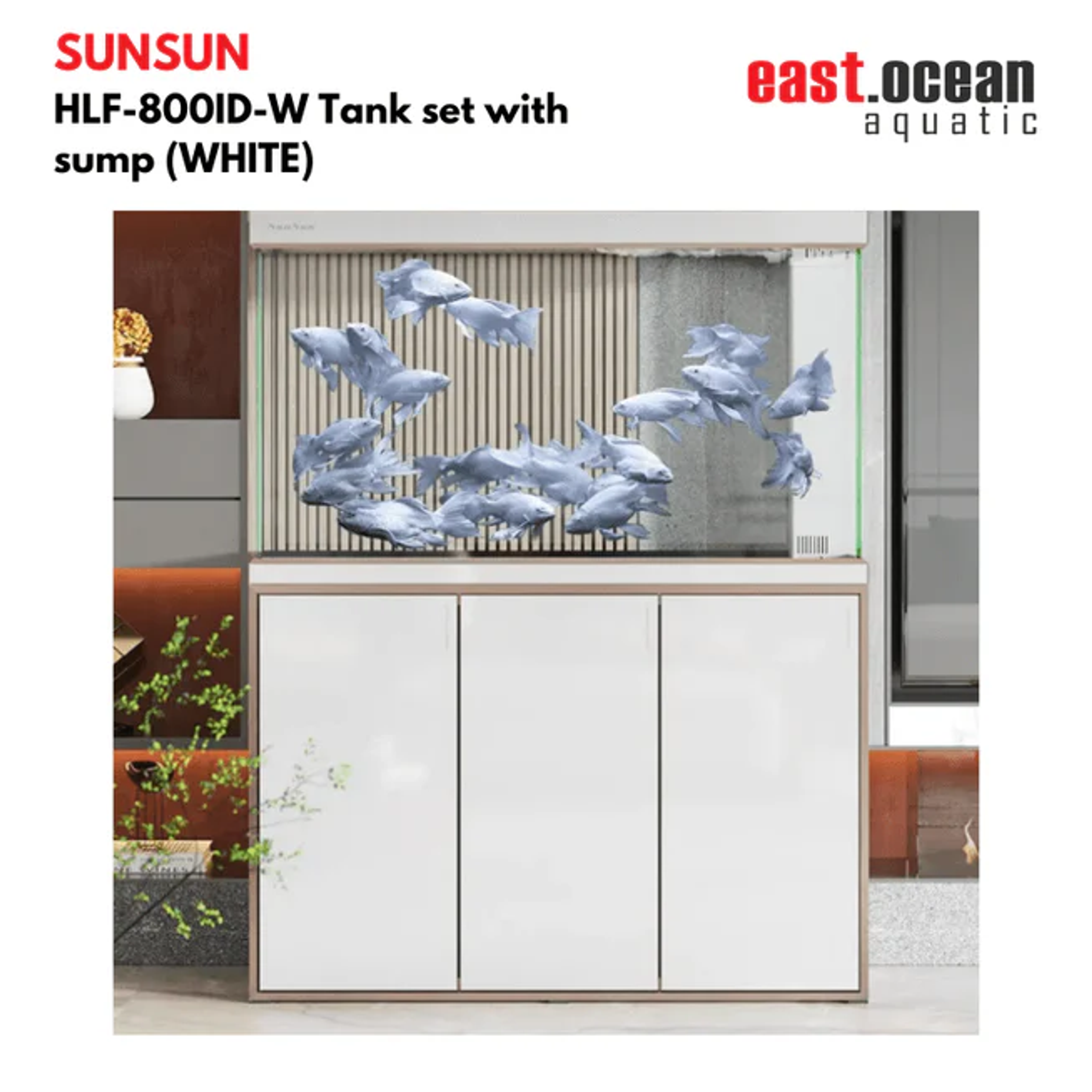 SUNSUN HLF-800ID Tank set with sump (BLACK / WHITE)